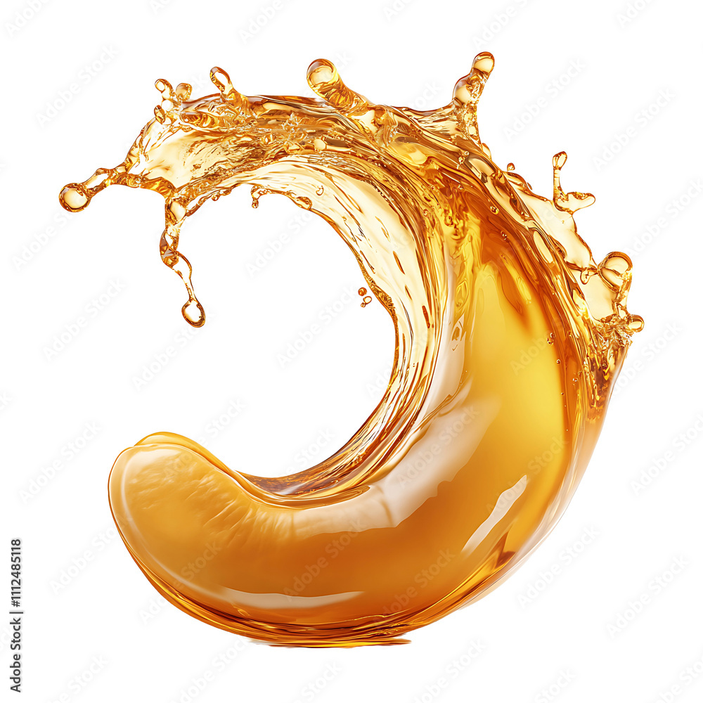 Fototapeta premium Organic Cashew Kernel Shell isolated on transparent background.