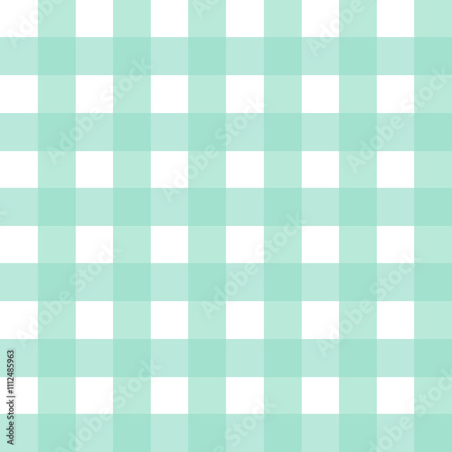 Seamless Geometric Abstract Pattern with Pastel Colors in Retro Gingham Checkered Fabric Design