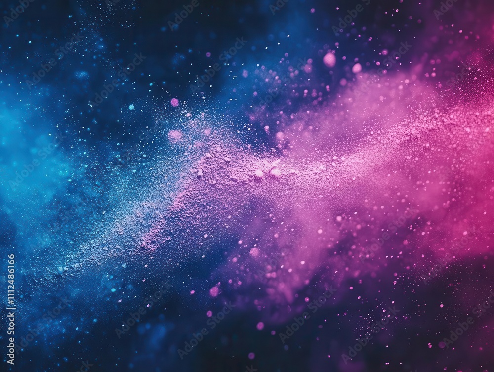 Fototapeta premium vivid dark blue with vibrant magenta and pink hues, textured grainy background creating a dynamic, colorful web banner, perfect for digital design projects