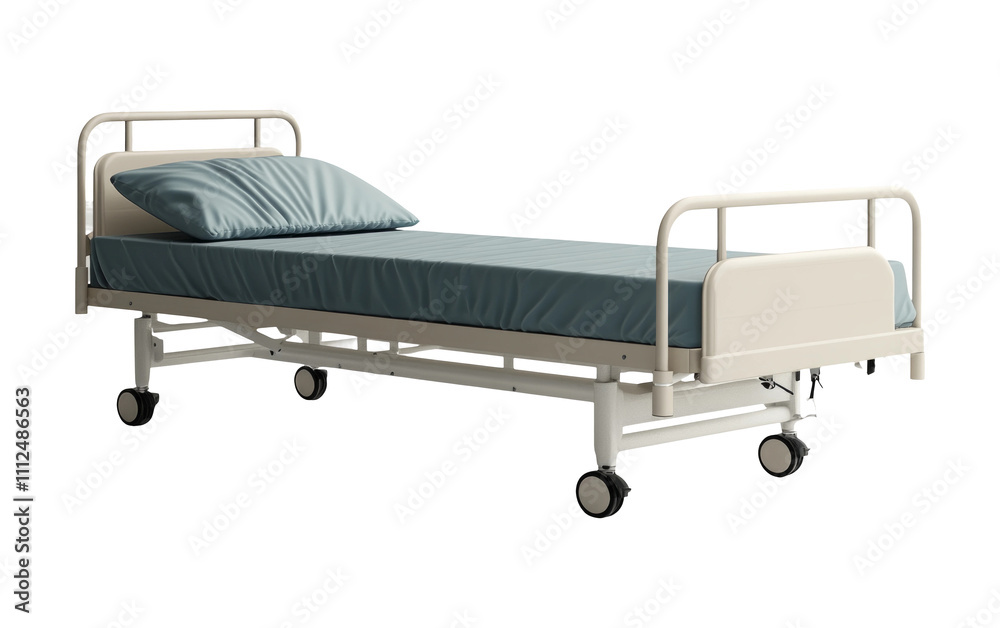 Hospital Bed Isolated on a Transparent Background Hospital Bed Isolated on a Transparent Background