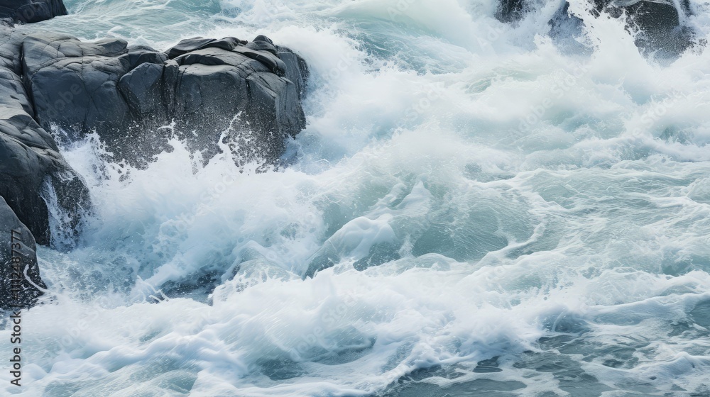 Obraz premium surge turbulent water