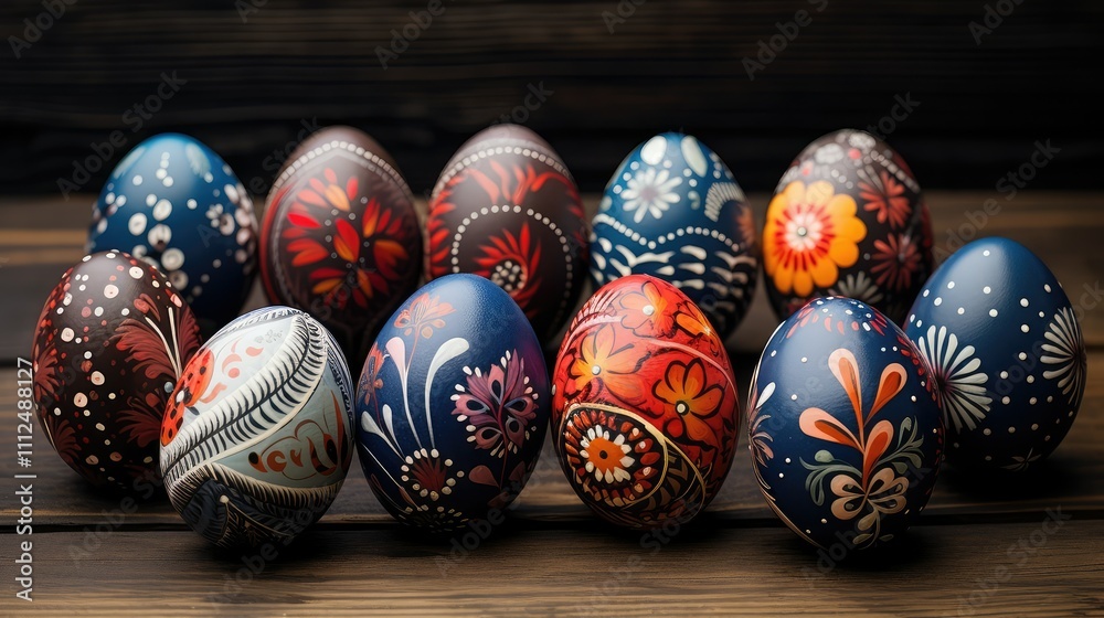 up easter eggs on wood up easter eggs on wood