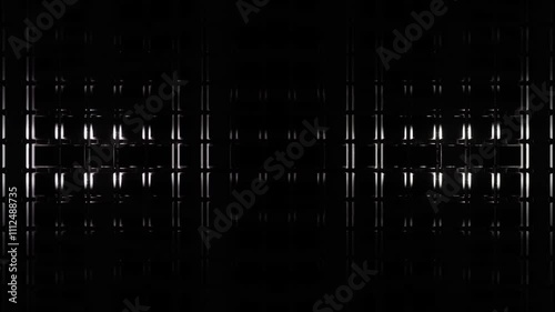 Grey and white lamp blinking for cubic background for preview VJ loop