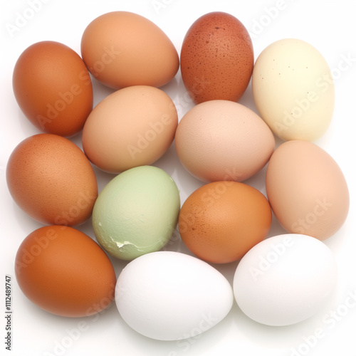 Soft neutral beige perfectly separated egg wh