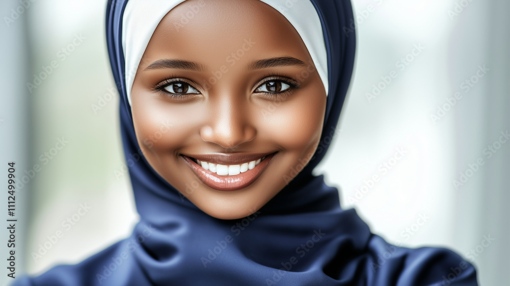 Radiant Arab woman in a stylish hijab, smiling confidently, an inspiring portrayal of cultural heritage, individuality, and faith, blending tradition with modern elegance and confidence Radiant Arab woman in a stylish hijab, smiling confidently, an inspiring portrayal of cultural heritage, individuality, and faith, blending tradition with modern elegance and confidence