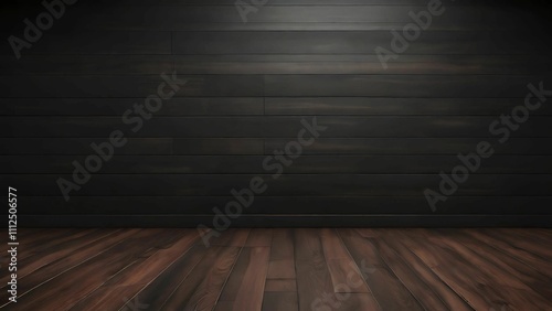 Wooden wall and floor background