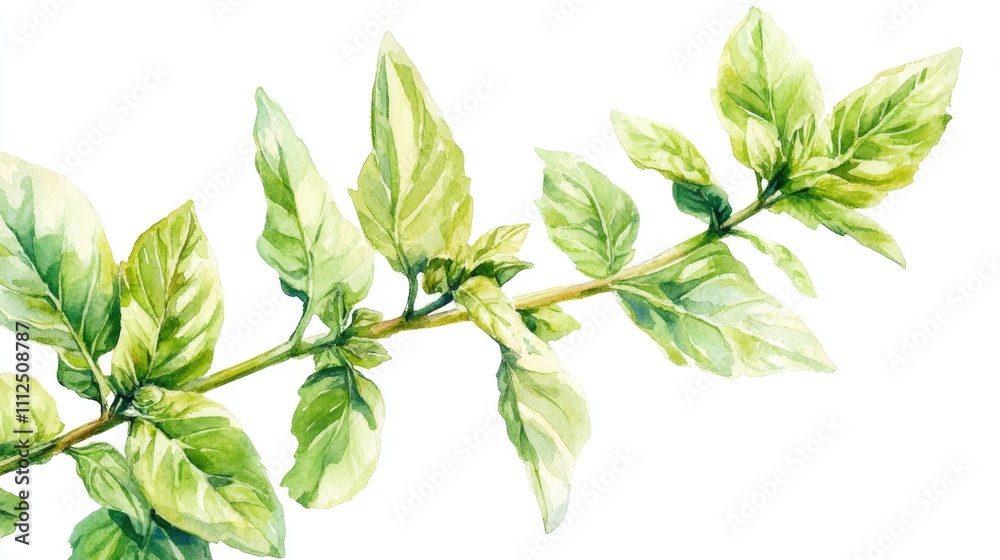 A close-up view of a plant's foliage, featuring vibrant green leaves A close-up view of a plant's foliage, featuring vibrant green leaves