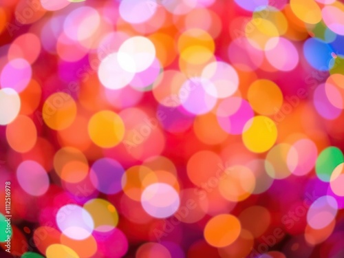 Colorful abstract bokeh background with scattered splashes, style, swirly