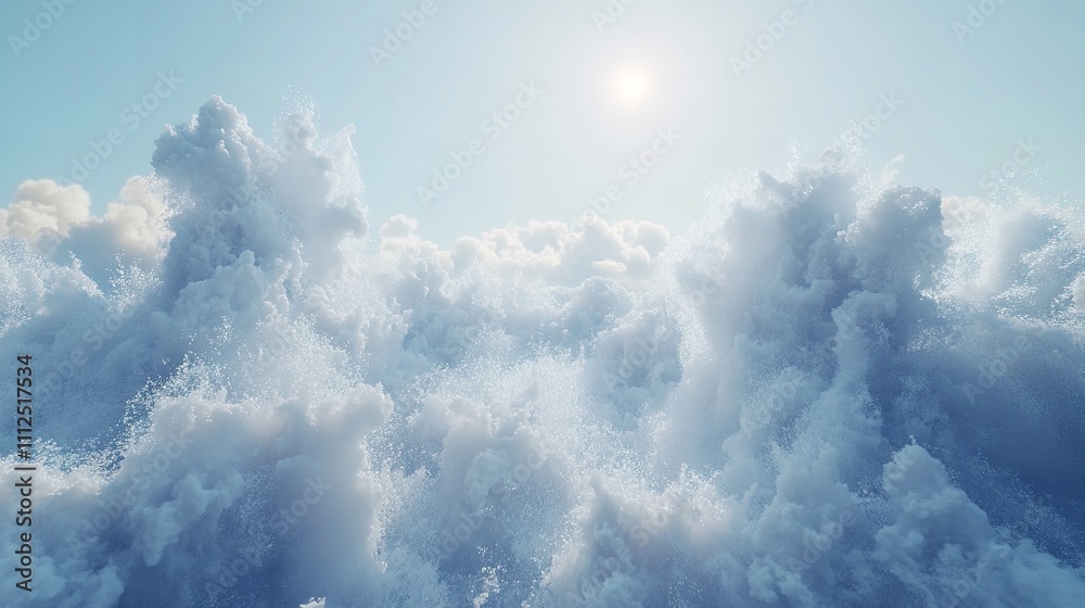 white clouds isolated on white white clouds isolated on white