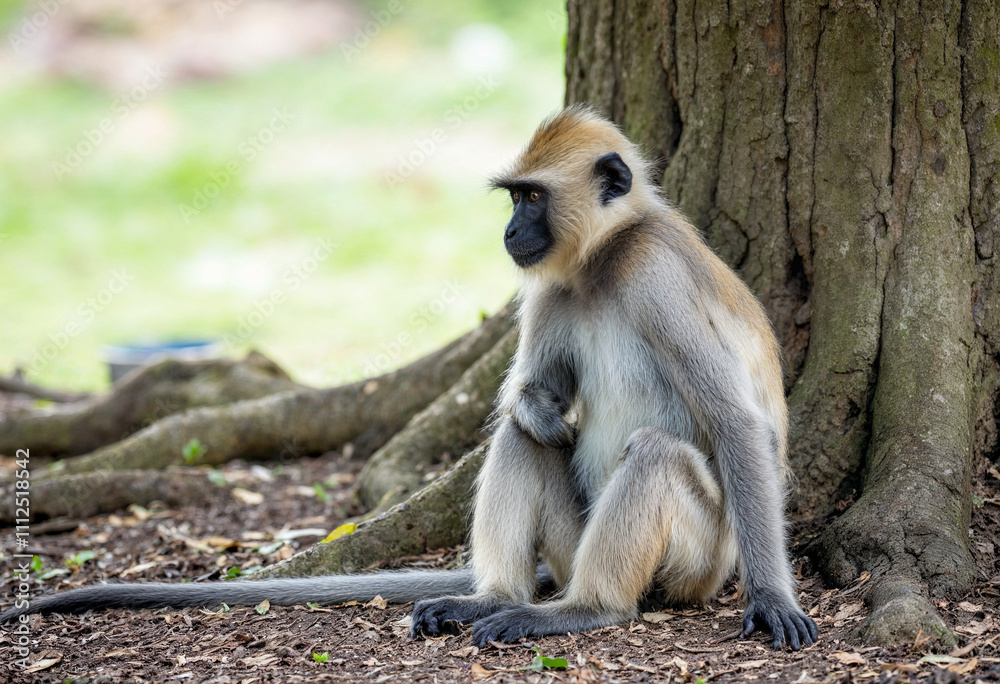 Fototapeta premium a long macaque