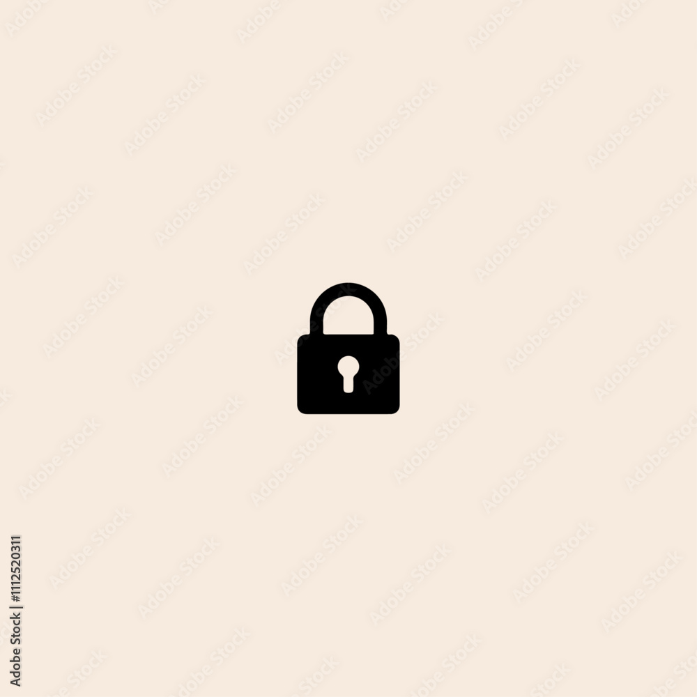 lock vector icon, padlock icon in trendy flat style Vector design. lock vector icon, padlock icon in trendy flat style Vector design.