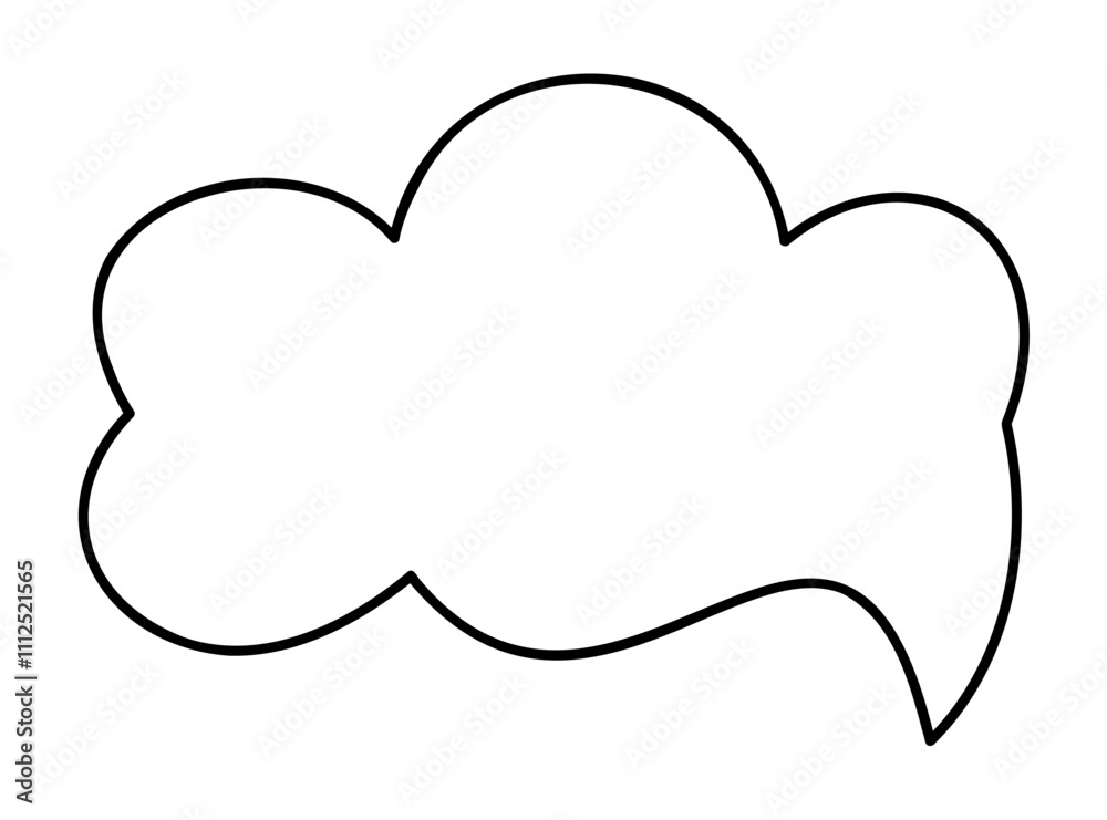 Cloud dialog box. Doodle clip art illustration. Cloud dialog box. Doodle clip art illustration.