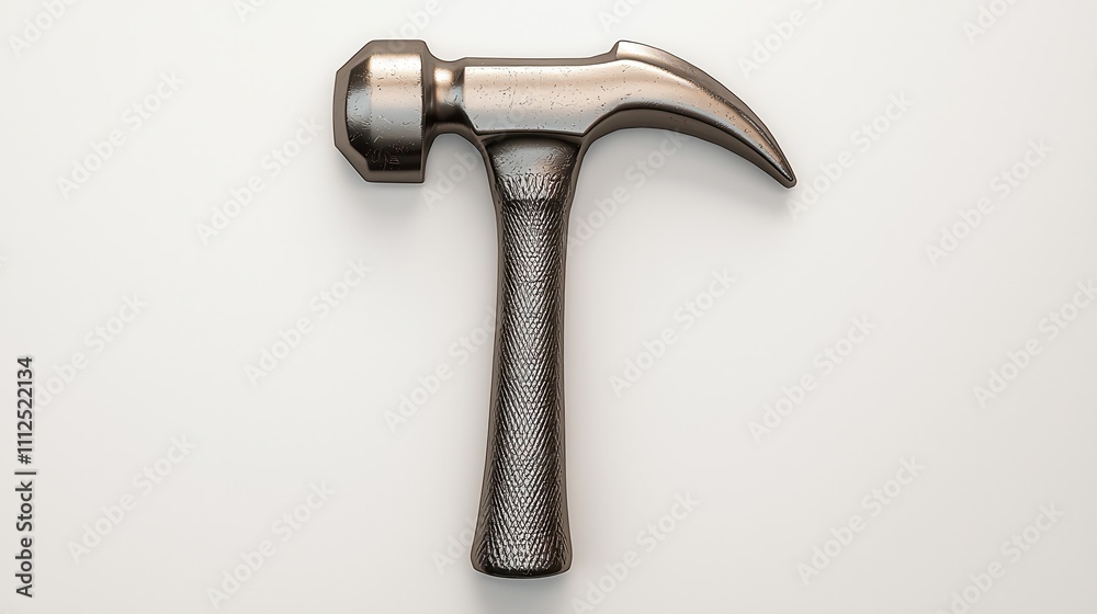 3D Steel Hammer Construction Tool Metal Texture 3D Steel Hammer Construction Tool Metal Texture