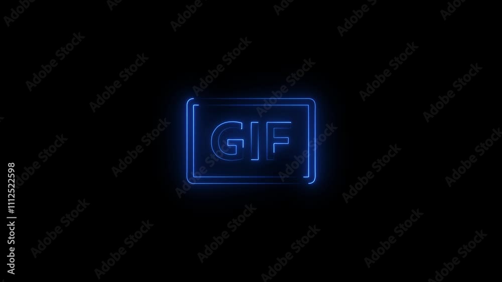 Glowing GIF Icon - Neon Effect Digital Design.GIF sticker logo icon animation, gif circle, gif icon, Glowing GIF Icon - Neon Effect Digital Design.GIF sticker logo icon animation, gif circle, gif icon,