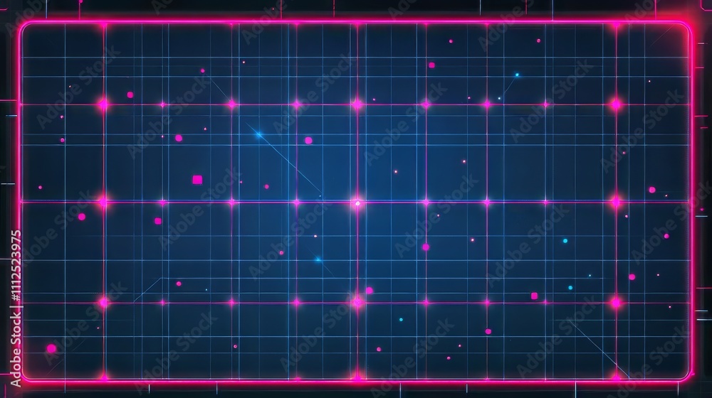 A black background shows a dark blue grid with glowing red lines and dots. It looks futuristic and techy, ideal for digital art. A black background shows a dark blue grid with glowing red lines and dots. It looks futuristic and techy, ideal for digital art.