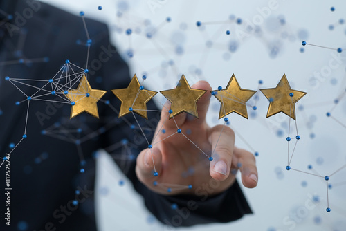 Customer hand touching to y...