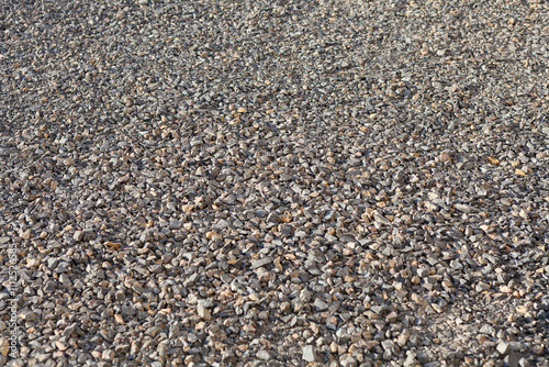 Dolomite grit on the road. Background.