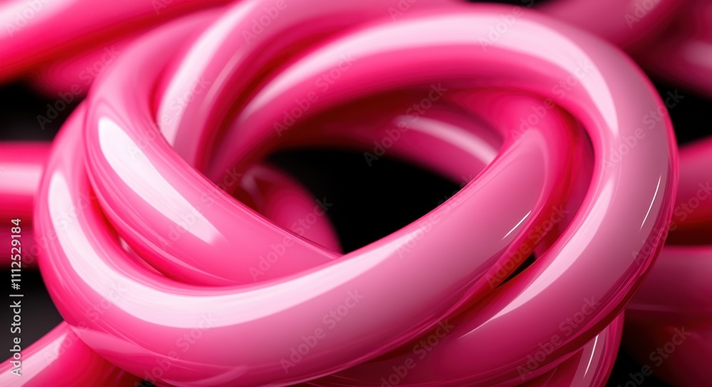 Vibrant pink and black balloons creating a festive celebration mood Vibrant pink and black balloons creating a festive celebration mood
