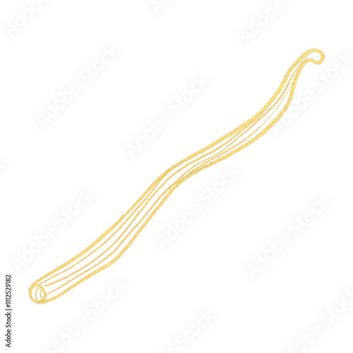 A gold chain with a gold clasp