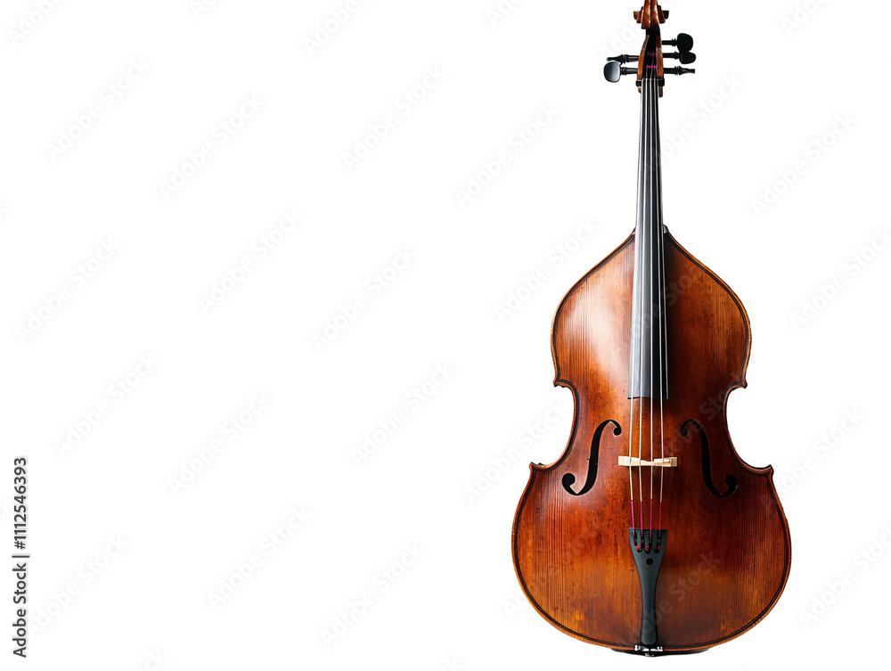 Fototapeta premium a close up of a double bass