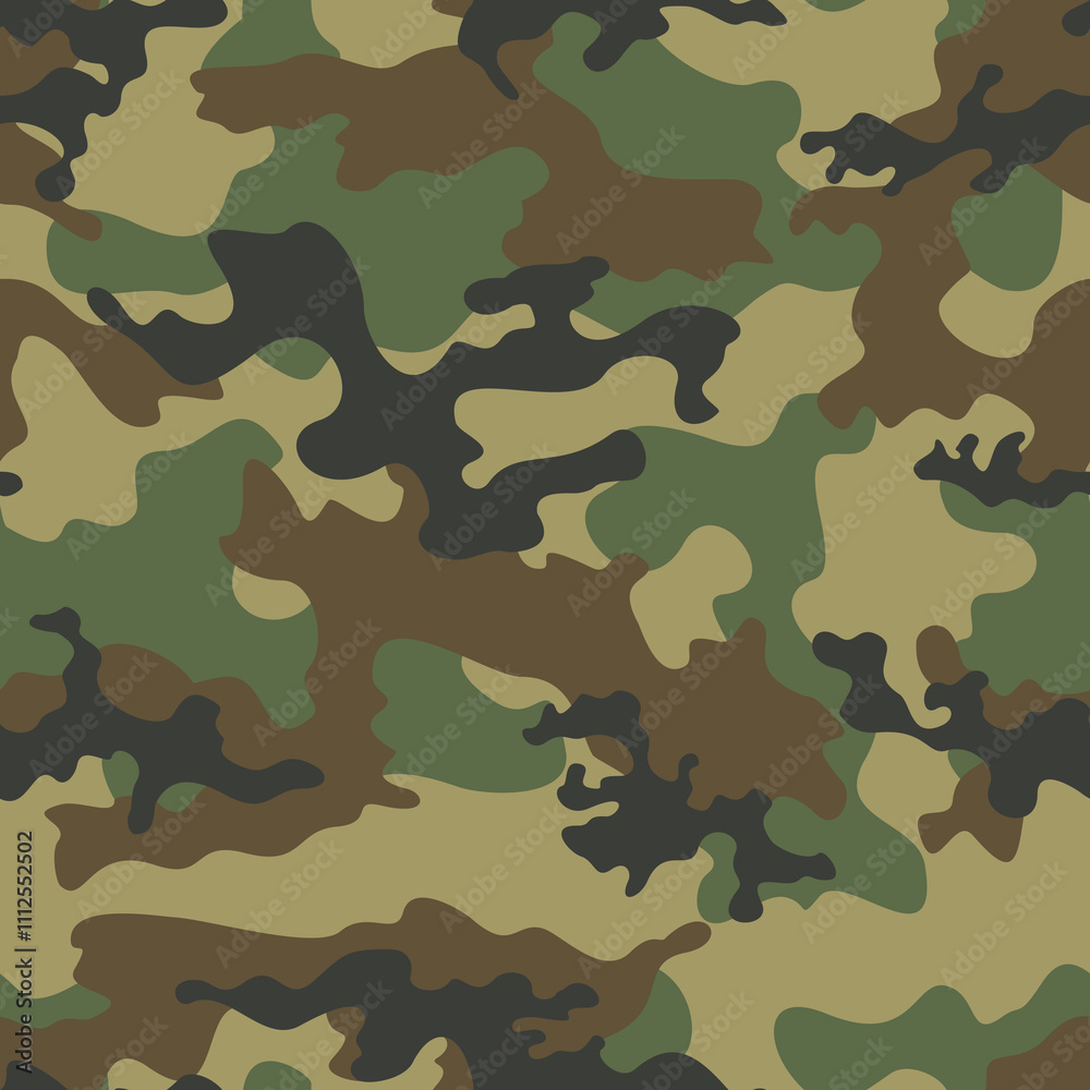 Fototapeta premium modern camouflage pattern, army texture on fabric print, fashionable stylish design