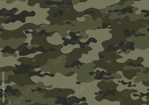 camouflage army pattern vector seamless modern background, classic design for print