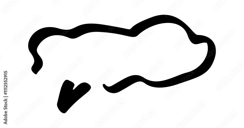 Speech bubble message balloon doodle Speech bubble message balloon doodle