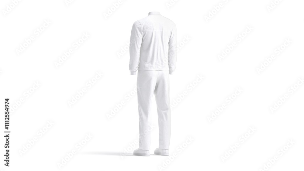 Blank white sport team uniform, looped rotating Blank white sport team uniform, looped rotating