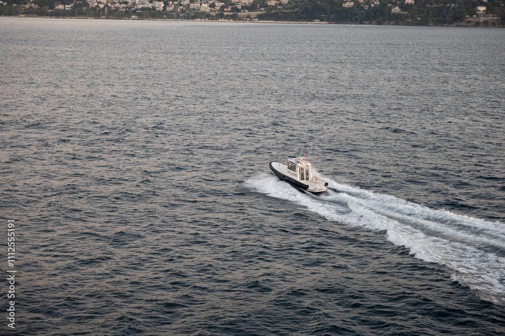 Fototapeta premium boat on the sea
