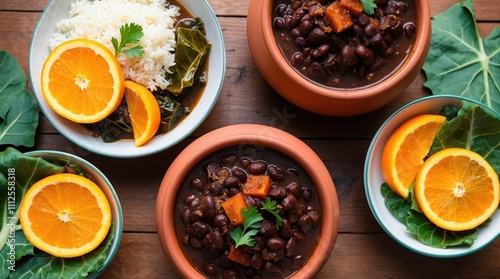 Colorful Black Bean Stew with Sweet Potatoes and Oranges