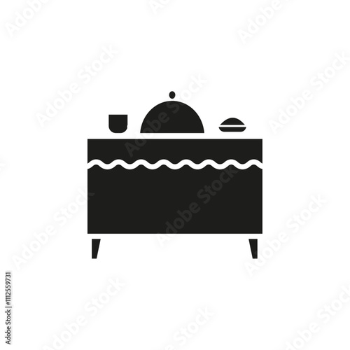 Catering buffet icon Symbol mark in Outline style