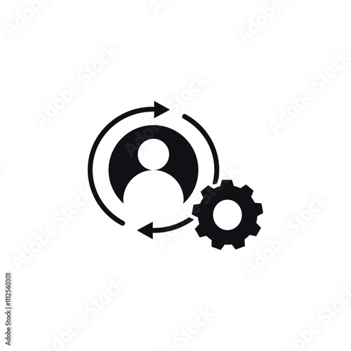 Customer retention icon Symbol mark in Outline style