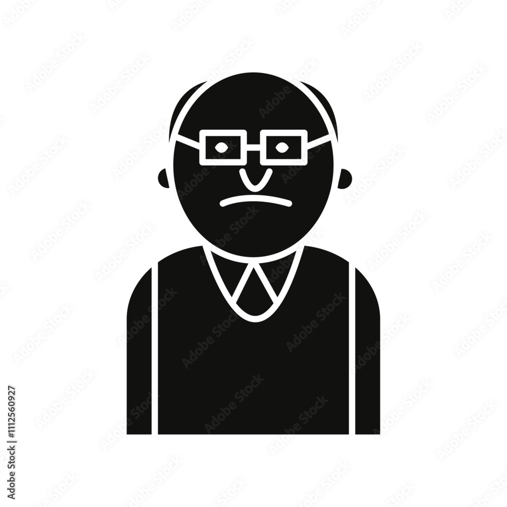 Grandfather icon Symbol mark in Outline style Grandfather icon Symbol mark in Outline style