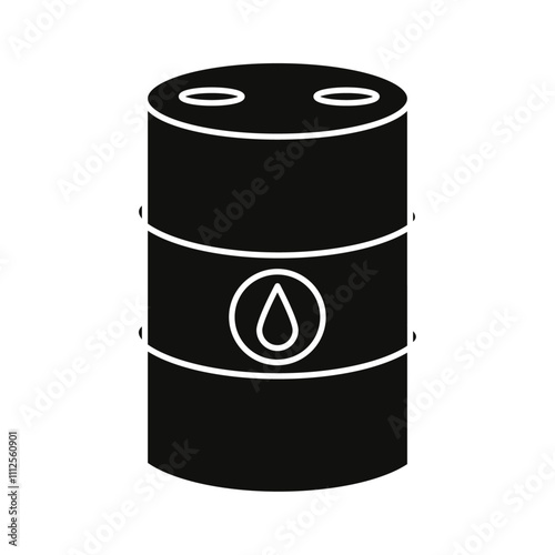 Fuel barrel icon Symbol mark in Outline style