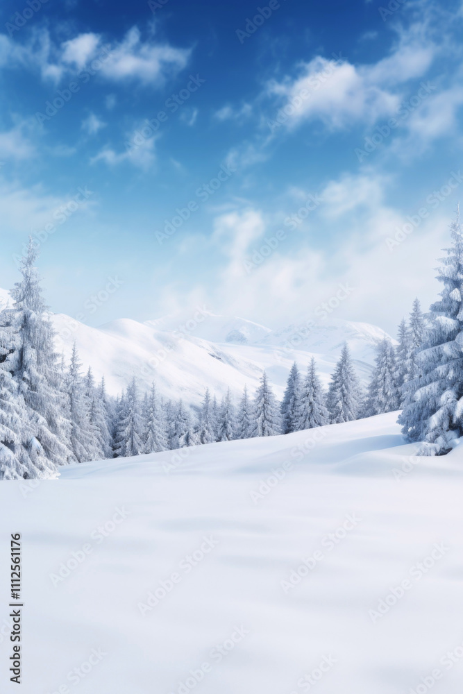 winter background snowfall Generative AI winter background snowfall Generative AI