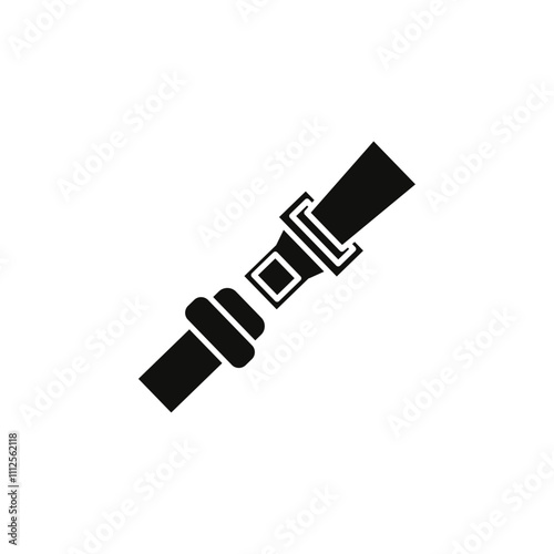 Open seat belt icon Symbol mark in Outline style