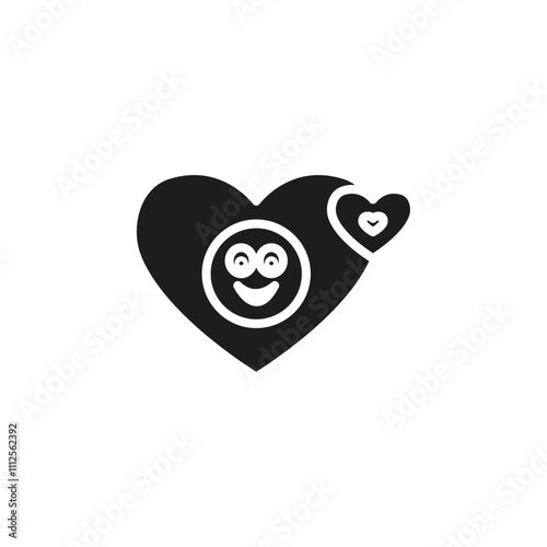 Positive emotion Symbol mark in Outline style