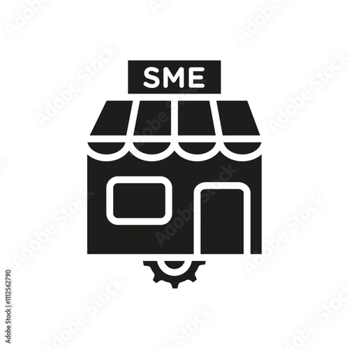 SME icon Symbol mark in Outline style