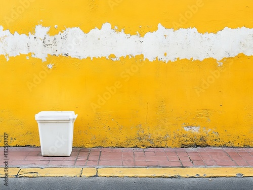 Hazardous Waste Container by Yellow Wall photo