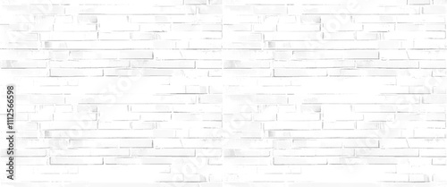 Vector white brick wall seamless texture for backdrop design.