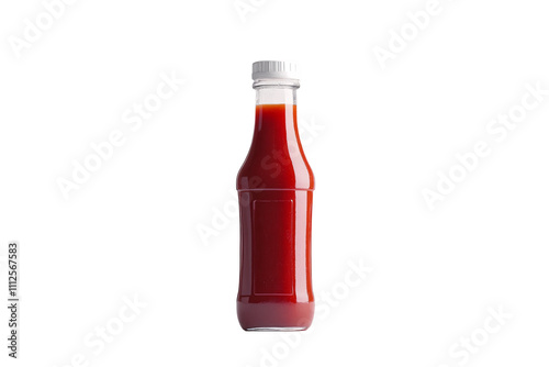 a bottle of red sauce