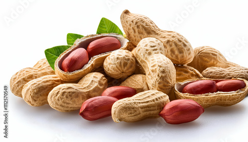 peanuts isolated on white background