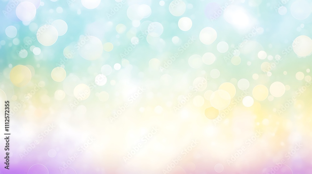Pastel Bokeh Background With Soft Light Circles Pastel Bokeh Background With Soft Light Circles