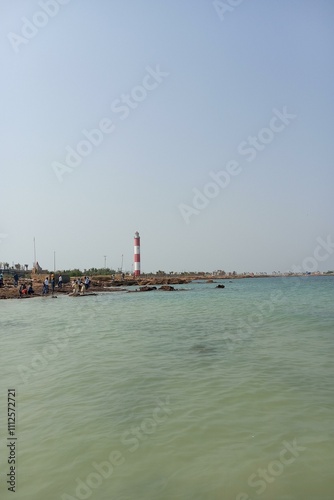 lighthouse on the sea