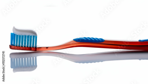 new toothbrush isolated on white background