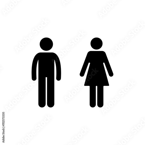 Black Man and Woman Icon PNG
