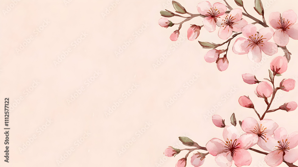 A soft, pastel background adorned with delicate pink cherry blossoms, evoking a serene and floral ambiance. A soft, pastel background adorned with delicate pink cherry blossoms, evoking a serene and floral ambiance.