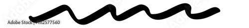 Curvy wiggle straight underline scribble