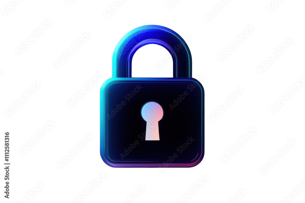 A modern padlock icon symbolizing security and protection in digital environments. transparent background. A modern padlock icon symbolizing security and protection in digital environments. transparent background.