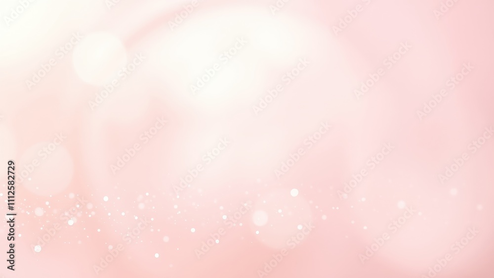Abstract Pink Background with Subtle Bokeh and Glittering Particles Abstract Pink Background with Subtle Bokeh and Glittering Particles